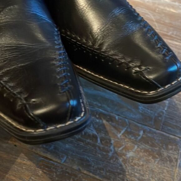 Pikolinos Pointy Toe Leather Loafer Heels - Picture 7 of 12